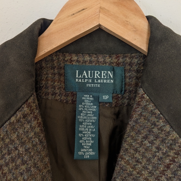 Ralph Lauren | Retro | 10 Petite | Wool Blend Equestrian Blazer - Picture 14 of 16